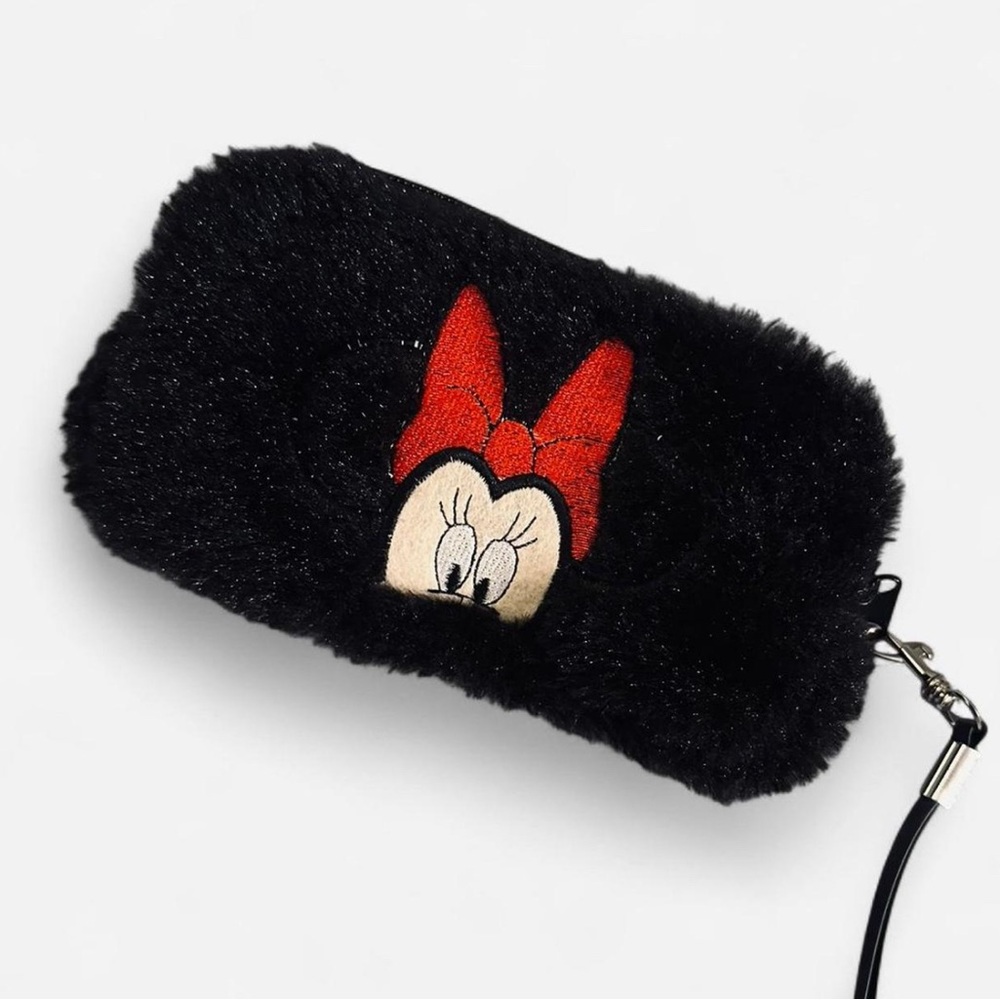 Disney Black Furry Wristlet